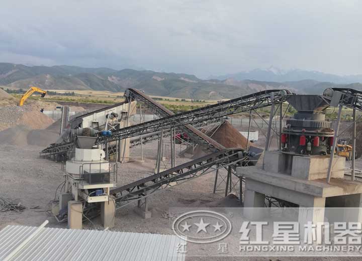 石頭變沙子用戶生產(chǎn)現(xiàn)場，可就近安排現(xiàn)場參觀配置同等設(shè)備